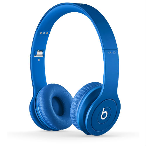 Beats Solo HD On Ear Monochromatic Blue - skládací sluchátka modrá s ovládáním