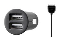 BELKIN dual USB mikro autonab�je�ka (2x1 A) s kabelem pro iPhone/iPod