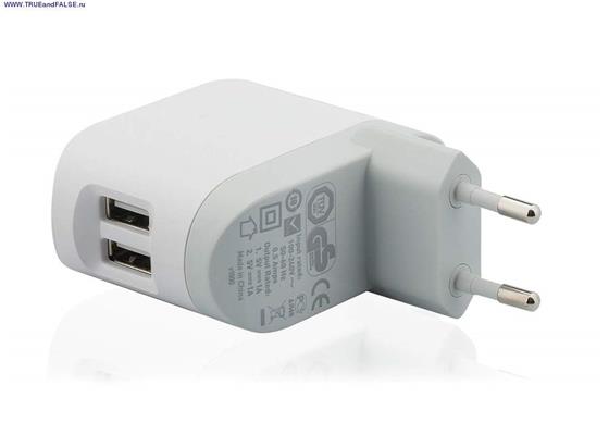 BELKIN dual USB nabíječka bílá (2x1 A) pro iPhone/iPod/MP3