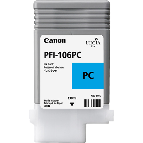 Canon Pigment Ink Tank PFI-106 Photo Cyan (PC) 130 ml