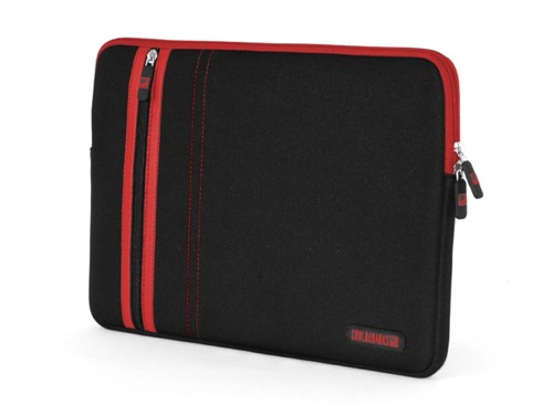 CoolBananas RainSuit Stripes, obal pro iPad, černo-červený