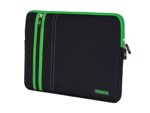 CoolBananas RainSuit Stripes, obal pro iPad, černo-zelený