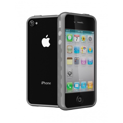 Cygnett AeroGrip Edge, pouzdro pro iPhone 4 a 4S - šedé