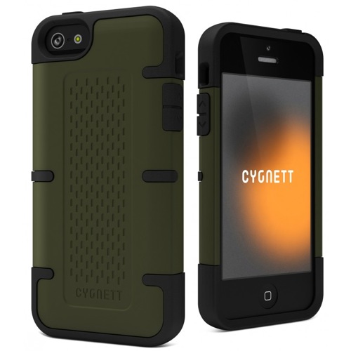 Cygnett Workmate, robustní pouzdro + folie pro iPhone 5S/5 - zeleno-černé