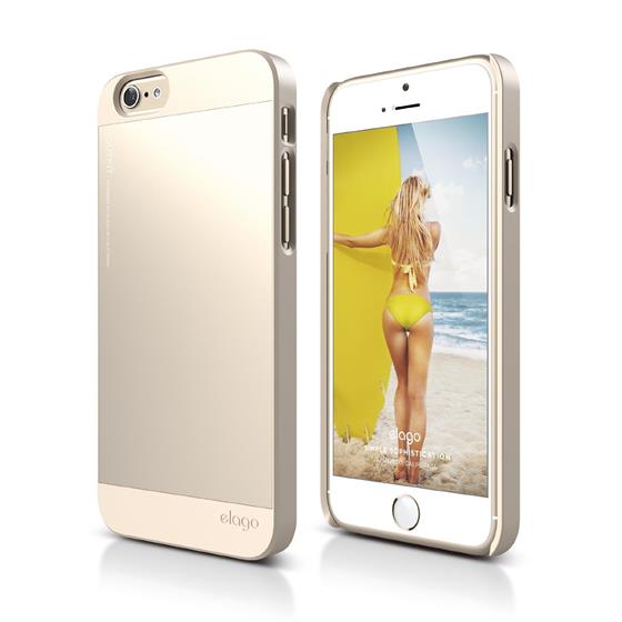 ELAGO S6 Outfit, tenký plastový obal pro iPhone 6, zlato-zlatý
