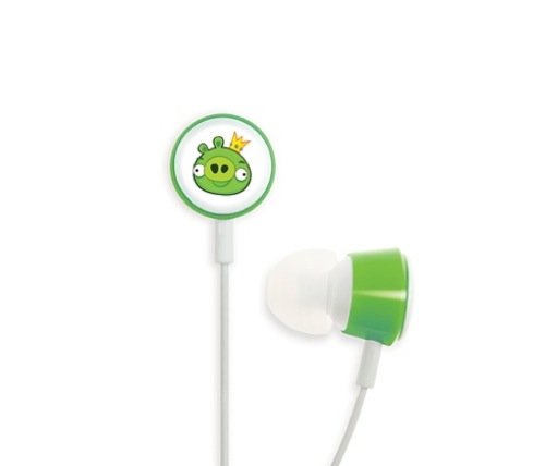 Gear4 Angry Birds In-Ear sluchátka - zelené prasátko