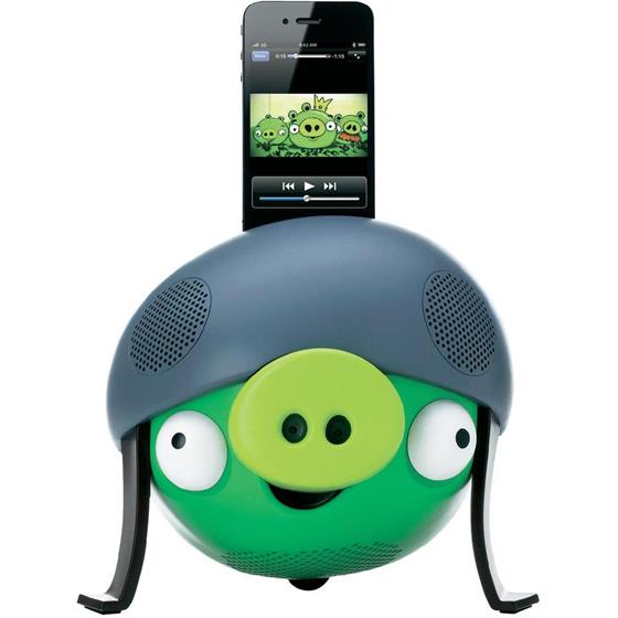 Gear4 Angry Birds reproduktor - zelené prasátko .- předváděcí kus