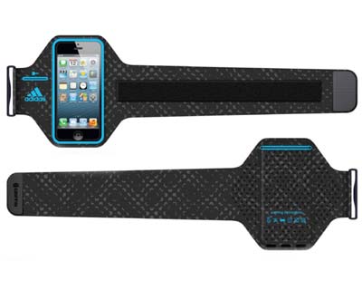 Griffin Adidas Armband, pouzdro na ruku pro iPhone 6S/6 - černo-modré