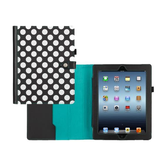 Griffin Back Bay Polka Folio - obal pro iPad mini - černo-bílo-zelený