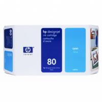 HP Ink Cart Cyan No.80, 350 ml pro HP DesignJet 105x