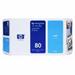 HP Ink Cart Cyan No.80, 350 ml pro HP DesignJet 105x