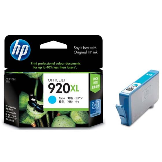 HP No. 920XL Cyan Ink Cartridge pro HP OfficeJet 7000 (na 700 stran)