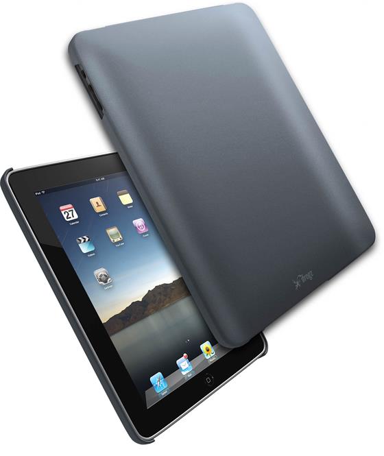 ifrogz Luxe Lean, plastové pouzdro pro iPad 1G, stříbrné