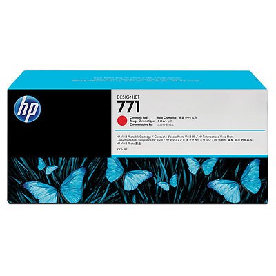 Ink Cart Chromatic Red No.771, 775 ml pro HP DesignJet Z6200