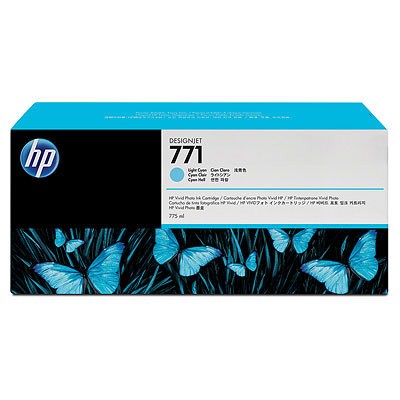 Ink Cart Light Cyan No.771, 775 ml pro HP DesignJet Z6200