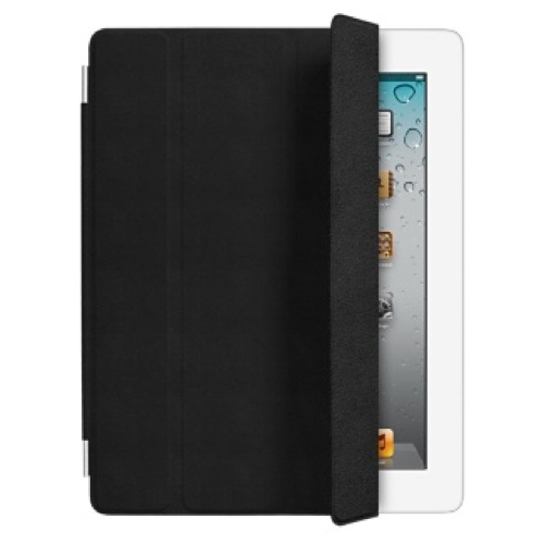 iPad Smart Cover - kůže - černý (black)