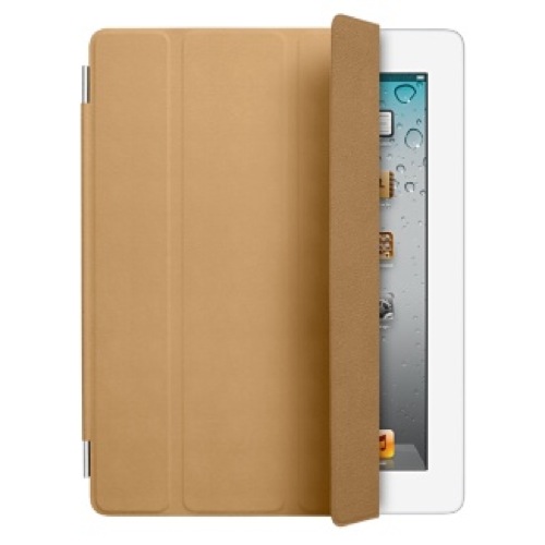iPad Smart Cover - kůže - světle hnědý (tan)