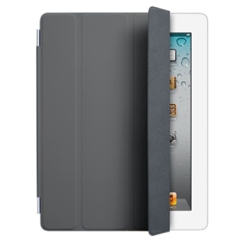 iPad Smart Cover - polyuretan - tmavě šedý (dark gray)