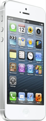 iPhone 5, 64GB, bílý/stříbrný