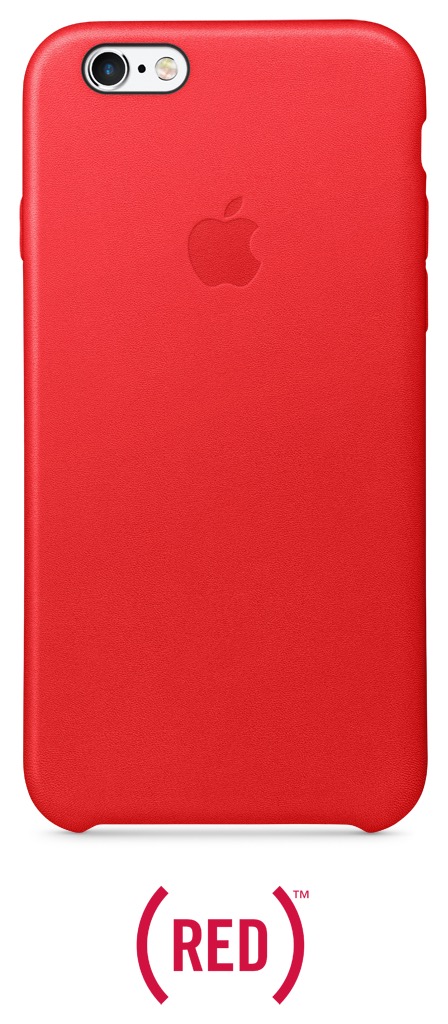 iPhone 6S Leather Case - červený kožený kryt (PRODUCT)RED