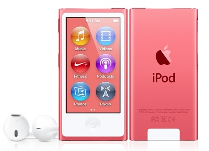 iPod nano 16GB, růžový (7. generace)