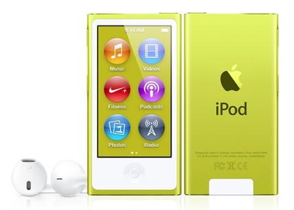 iPod nano 16GB, žlutý (7. generace)