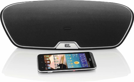 JBL OnBeat Venue LT - bezdrátové černé reproduktory pro iPhone 5/6(S)/iPad 4 (s lightning dock konektorem)