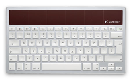 Logitech Wireles Solar (CZ+SK) klávesnice K760 pro Mac, iPad, iPhone - napájení světlem