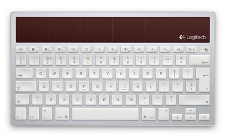 Logitech Wireles Solar klávesnice K760 pro Mac, iPad, iPhone - napájení světlem