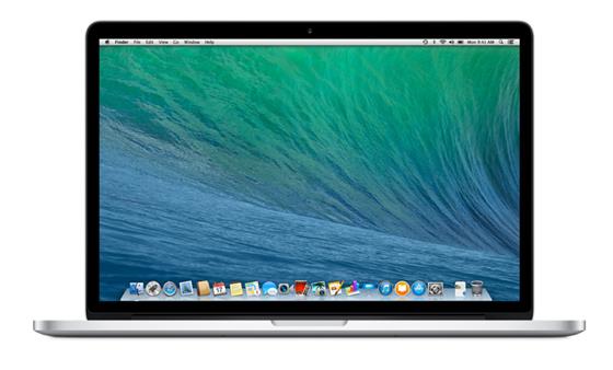 MacBook Pro 15-inch Retina quad-core i7 2.0GHz/8GB/256GB/Iris Pro Graphics/OS X - CZ klávesnice