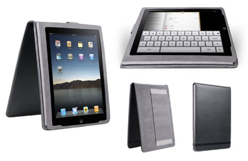 Marware Eco-Flip, kožený obal pro iPad 1G, černý