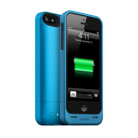 mophie Juice Pack Helium - pouzdro s baterií pro iPhone SE/5S/5, modré