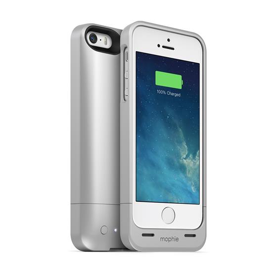 mophie Juice Pack Helium - pouzdro s baterií pro iPhone SE/5S/5, stříbrné