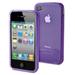 muvit Minigel Flexy, silikonov� pouzdro pro iPhone 4, fialov�