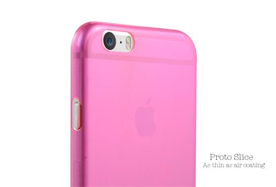 pinlo Proto Air, průhledný TPU obal pro iPhone 6S/6, růžový