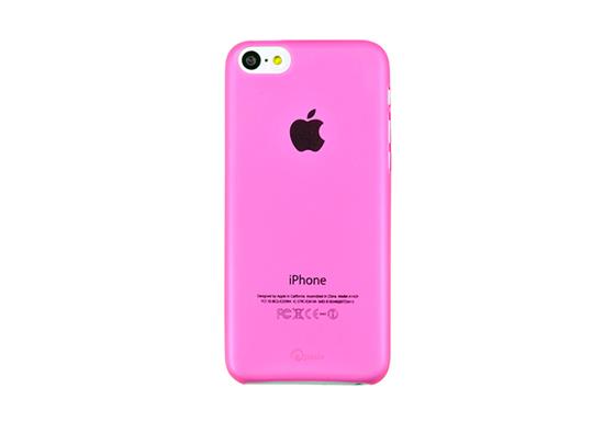 pinlo Slice 3, ultratenký obal pro iPhone 5C, růžový (průhledný)