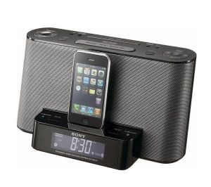 Sony rádiobudík ICF-DS11iP black s dokovací stanicí pro iPod/ iPhone 3/4