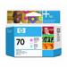Tiskov� hlava 70, Light Cyan and Light Magenta pro HP Z2100, Z3100, B9180, Z5200ps