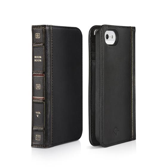TwelveSouth BookBook, kožené pouzdro pro iPhone 5S/5, černé