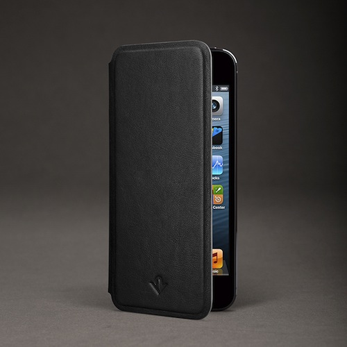 TwelveSouth SurfacePad, kožený kryt pro iPhone 5S/5C/5 - černý