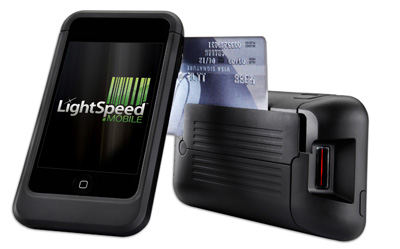 Xsilva LightSpeed Mobile Hardware Kit includes Linea Pro sled for the iPhone 4, USB charging cable