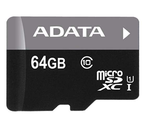 ADATA 64GB MicroSDXC Premier,class10 with Adapter