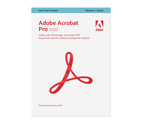 Adobe Acrobat Pro 2020 Mac/Win IE Student&Teacher Edition