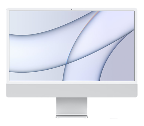 Apple iMac 24'' M1 (8CPU+7GPU), 8 GB, 256 GB SSD, 1GbE, stříbrný, CZ NUM