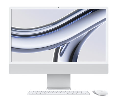 Apple iMac 24'' M3 (8CPU+10GPU), stÅ™Ã­brnÃ½