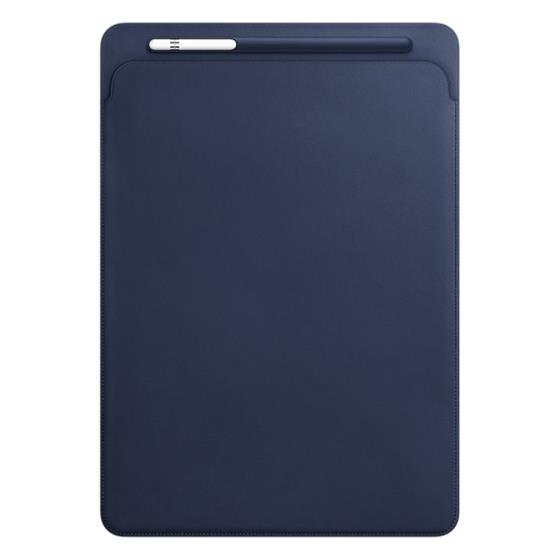 Apple Leather Sleeve - kožený návlek na 12,9" iPad Pro – půlnočně modrý