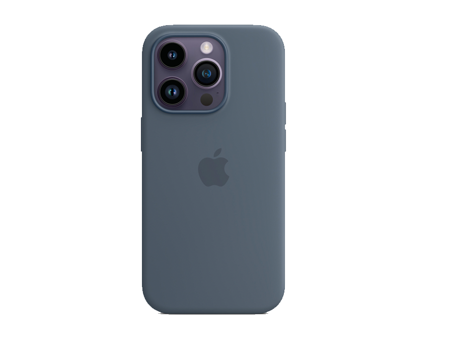 Apple silikonový kryt s MagSafe na iPhone 14 Pro Max - bouřkově modrý