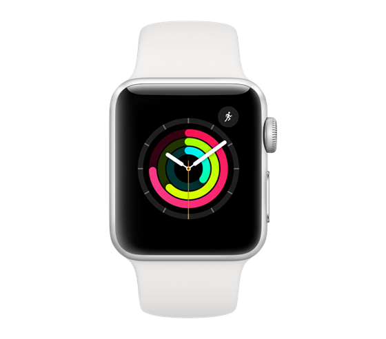 Apple Watch Series 3, stÅ™Ã­brnÃ©