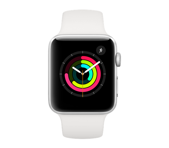 Apple Watch Series 3, stříbrné