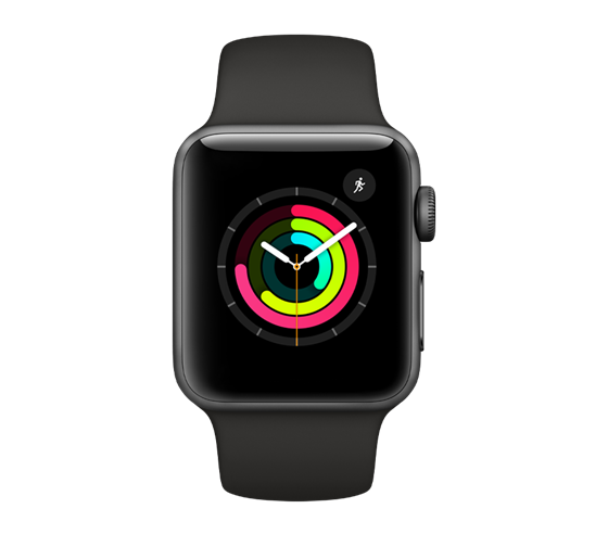 Apple Watch Series 3, vesmÃ­rnÄ› Å¡edÃ©
